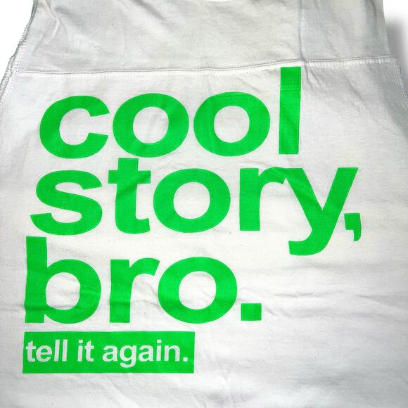 Pacific & Co Unisex Athletic Muscle Shirt Tank Top Cool Story Bro Tell It Again - Picture 2 of 7